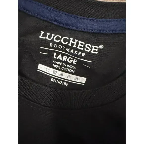 LUCCHESE SCRIPT TEE in black size Large - Picture 2 of 8